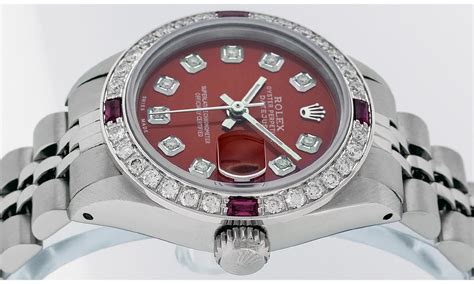 womens rolex red